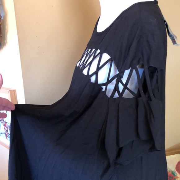 TORRID sz 3x 22/24 Open Cage X Weave Crewneck Lightweight Popover Dress $59 NEW - Picture 12 of 12